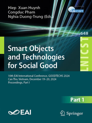 cover image of Smart Objects and Technologies for Social Good
